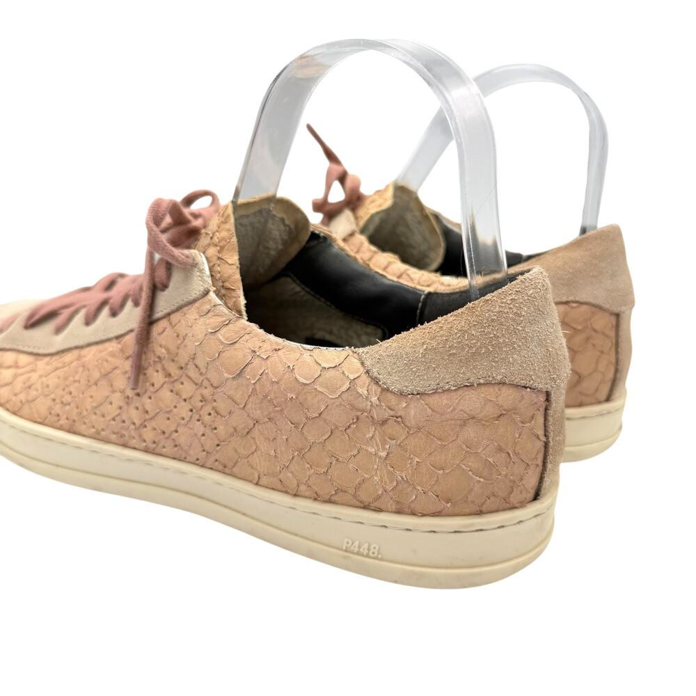 P448 John Textured Embossed Pink Python Snake Dis… - image 8